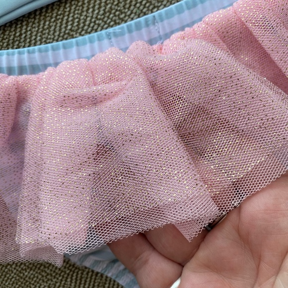 Infant Swim Rashguard Set by Mud Pie. Mermaid W/Tutu Bottom Design. NWT. 9-12M. - Picture 6 of 8